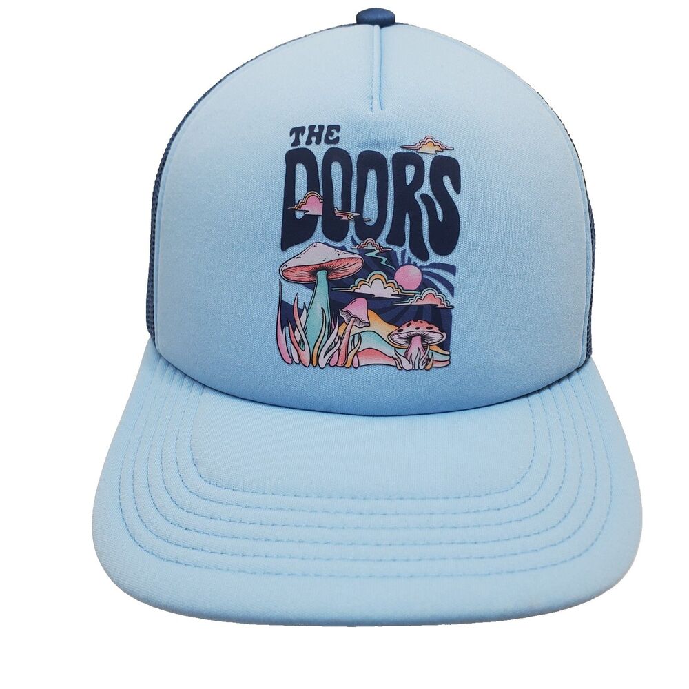 The Doors Hat Cap Floral Mushroom Trucker Mesh Adjustable American Eagle  NWT
